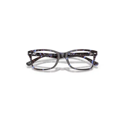 Ray Ban Rb5228 Optics Eyeglasses Havana Blue Turtle Frame Clear Lenses Polarized 53-17