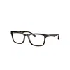 Ray Ban Eyeglasses Unisex Rb5279 Optics - Dark Havana Frame Clear Lenses 57-18 In Dark Havana