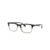 Ray Ban Eyeglasses Unisex Rb5279 Optics - Grey Horn Frame Clear Lenses Polarized 57-18 In Grey Horn