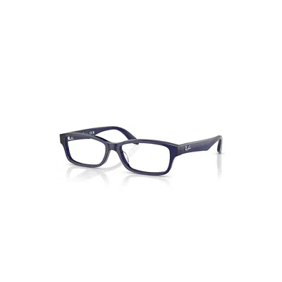 Ray Ban Eyeglasses Unisex Rb5415 Optics - Transparent Blue Frame Demo Lens Lenses Polarized 55-16