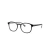 Ray Ban Eyeglasses Unisex Rb5417 Optics - Black On Transparent Frame Clear Lenses Polarized 50-19 In Black On Transparent