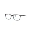 Ray Ban Rb5418 Optics  Grau Gestreift & Blau Fassung Klar Glas Polarisiert 54-19 In Striped Grey & Blue