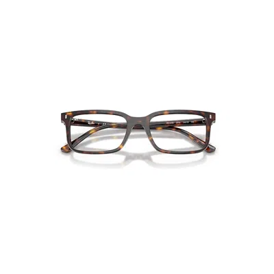Ray Ban Rb5445 Optics Eyeglasses Havana Frame Clear Lenses Polarized 54-19 In Brown