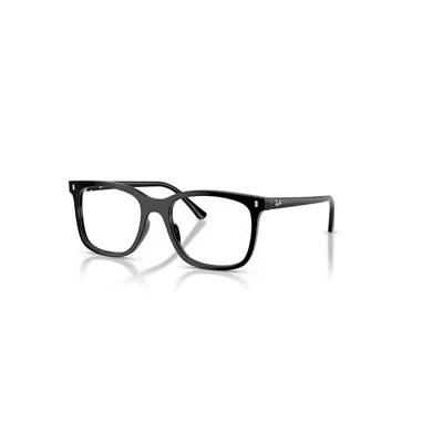 Ray Ban Eyeglasses Unisex Rb5446 Optics - Black Frame Clear Lenses Polarized 53-19