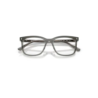 Ray Ban Rb5446 Optics Eyeglasses Striped Grey Frame Clear Lenses Polarized 53-19