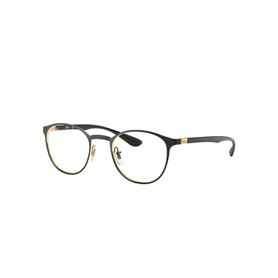 Ray Ban Eyeglasses Unisex Rb6355 Optics - Gold Frame Clear Lenses Polarized 52-20