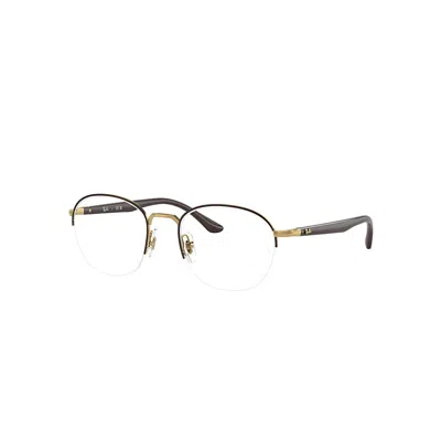 Ray Ban Rx6487 Eyeglasses In Brown