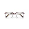 Ray Ban Rb6494 Optics Eyeglasses Matte Gunmetal Frame Clear Lenses Polarized 54-18 In Gray