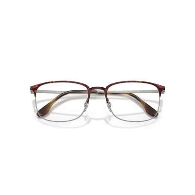 Ray Ban Rb6494 Optics Eyeglasses Matte Gunmetal Frame Clear Lenses Polarized 54-18 In Gray