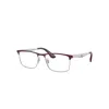 Ray Ban Eyeglasses Unisex Rb6516m Optics Scuderia Ferrari Collection - Silver Frame Demo Lens Lenses Polariz In Silver