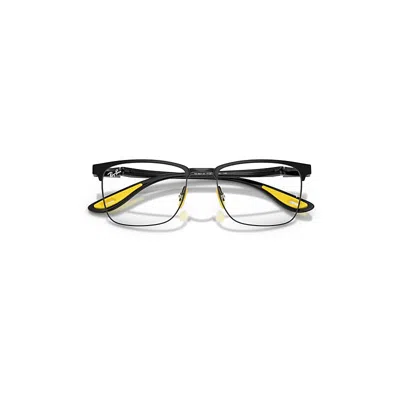 Ray Ban Rb6621m Optics Scuderia Ferrari Collection Eyeglasses Black Frame Clear Lenses Polarized 54-19
