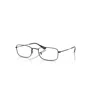Ray Ban Eyeglasses Unisex Rb6647 Optics - Black Frame Clear Lenses Polarized 53-20 In Black