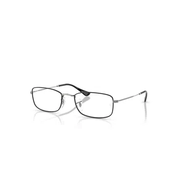 Ray Ban Eyeglasses Unisex Rb6647 Optics - Gunmetal Frame Clear Lenses Polarized 55-20 In Gray