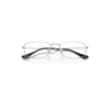 Ray Ban Rb6647 Optics Eyeglasses Silver Frame Clear Lenses Polarized 55-20 In Silver