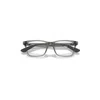 Ray Ban Rb7025 Optics Eyeglasses Dark Grey Frame Clear Lenses Polarized 53-17 In Gray