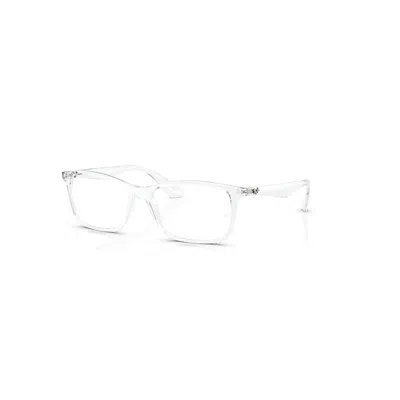 Ray Ban Eyeglasses Unisex Rb7047 Optics - Transparent Frame Clear Lenses Polarized 54-17