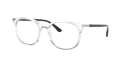 Ray Ban Rb7190 Eyeglasses Black Frame Clear Lenses 53-23