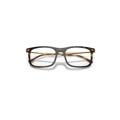 Ray Ban Rb7260 Optics Eyeglasses Gold Frame Clear Lenses Polarized 56-19