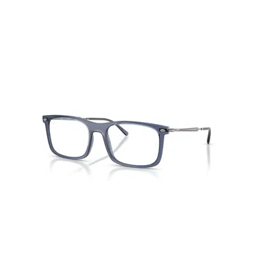 Ray Ban Eyeglasses Unisex Rb7260 Optics - Gunmetal Frame Clear Lenses Polarized 54-19 In Gray