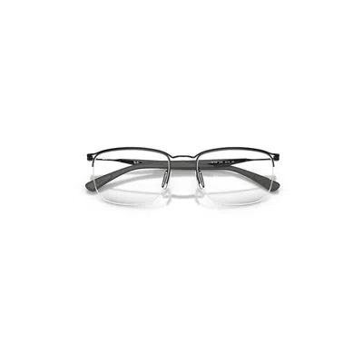 Ray Ban Rb7552 Optics Eyeglasses Black Frame Clear Lenses Polarized 52-19