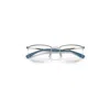 Ray Ban Rb7552 Optics Eyeglasses Gunmetal Frame Clear Lenses Polarized 52-19 In Gray