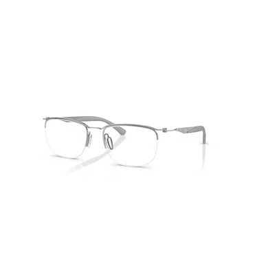 Ray Ban Eyeglasses Unisex Rb7552 Optics - Gunmetal Frame Clear Lenses Polarized 52-19 In Gray