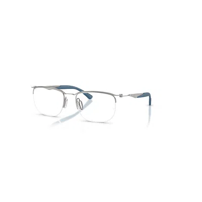 Ray Ban Eyeglasses Unisex Rb7552 Optics - Gunmetal Frame Clear Lenses Polarized 54-19 In Gray