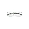 Ray Ban Rb7552 Optics Eyeglasses Silver Frame Clear Lenses Polarized 52-19 In Silver