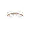 Ray Ban Rb7553 Optics Eyeglasses Silver Frame Clear Lenses Polarized 50-20 In Silver