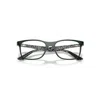 Ray Ban Rb8903 Optics Eyeglasses Dark Carbon On Texture White Frame Clear Lenses Polarized 55-18
