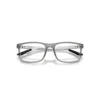 Ray Ban Rb8908 Optics Eyeglasses Matte Gunmetal Frame Clear Lenses Polarized 55-18 In Gray