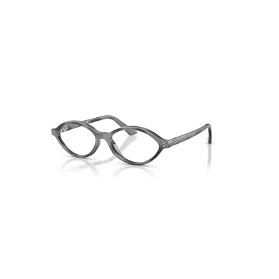 Ray Ban Romy Optics Bio-based  Dunkelgrau Havana Fassung Klar Glas Polarisiert 52-16