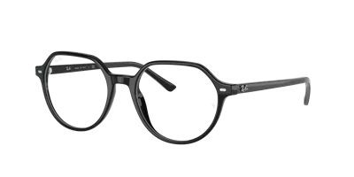 Ray Ban Thalia Optics Eyeglasses Shiny Black Frame Clear Lenses Polarized 49-18