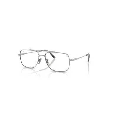 Ray Ban William Titanium Optics  Silber Fassung Klar Glas Polarisiert 56-17