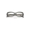Ray Ban Rb2221v Optics Eyeglasses Striped Grey Frame Clear Lenses Polarized 53-18