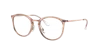 Ray Ban Rb7140 Eyeglasses Gold Frame Clear Lenses Polarized 51-20 In Gold