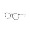 Ray Ban Rb7140 Eyeglasses Silver Frame Clear Lenses Polarized 51-20 In Silver