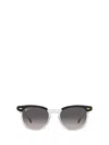 Ray Ban Hawkeye Sunglasses Black Frame Grey Lenses Polarized 50-21 In Black