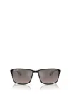Ray Ban Womens Black Rb3721ch Chromance Square-frame Metal Sunglasses In Black On Black