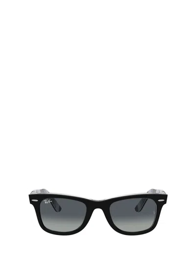 Ray Ban Ray-ban Womens Black Rb2140 Wayfarer Acetate Sunglasses