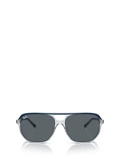 Ray Ban Ray In Blue On Transparent Blue
