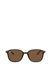 Ray Ban Leonard Sunglasses Tortoise Frame Brown Lenses Polarized 53-18 In Havana