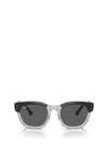 Ray Ban Ray-ban Womens Blue Rb0298s Mega Hawkeye Square-frame Propionate Sunglasses In Dark Grey On Transparent Grey