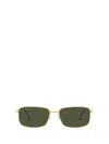 Ray Ban Rb3746 Sunglasses Arista Gold Frame Green Lenses 59-20 In Gold