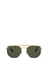 Ray Ban Ray-ban 52mm Irregular Aviator Sunglasses In Gold