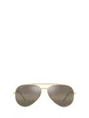 Ray Ban Ray-ban 58mm Polarized Pilot Sunglasses In Gold