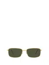 Ray Ban Rb3746 Sunglasses Arista Gold Frame Green Lenses 59-20 In Gold