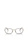 Ray Ban Rb3749v Optics Eyeglasses Gold Frame Clear Lenses Polarized 55-18 In Havana On Gold