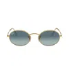 Ray Ban 3547 Oval Sunglasses In Oro/blu