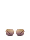 Ray Ban 54mm Polarized Square Sunglasses In Pink